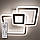 СВЕТОДИОДНИЙ СВЕТИЛЬНИК-ЛЮСТРА З ПУЛЬТОМ ДУ LUMINARIA TRIPLEX SQUARE 124W S700/600 WHITE/WHITE 220V IP44, фото 3