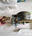 Лебідка ручна тросова Gear winch TRT1101C 1000 LBS, 450кг, 10м, гак, фото 4
