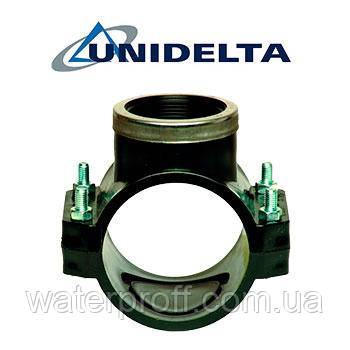 Хомут врезной 125х3/4" PN10 Unidelta, фото 1