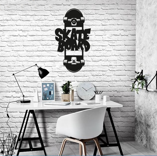 КАРТИНА З ДЕРЕВА "SKATE BOARD", фото 1