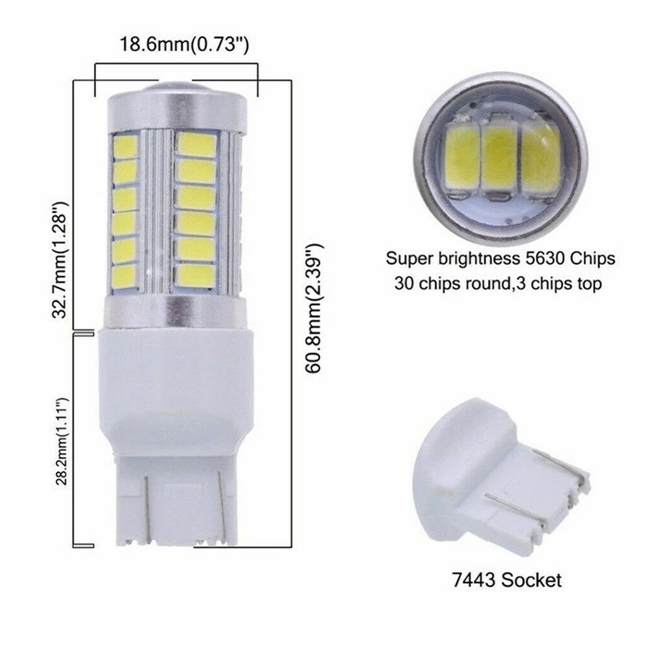 Світлодіодна лампа LED T20 33 SMD 4014 білий