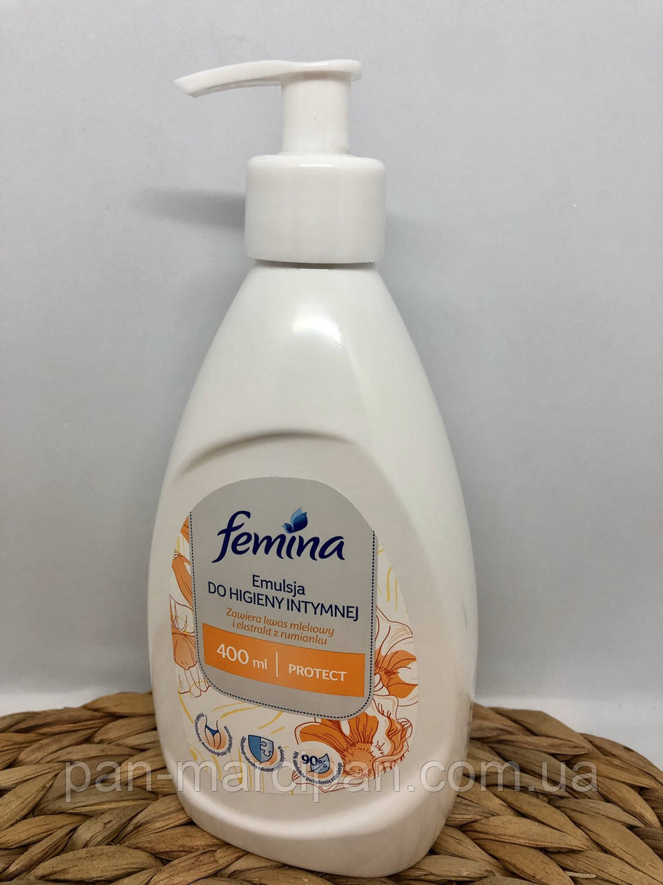 Мило для інтимної гігієни з дозатором Femina Protect 400ml