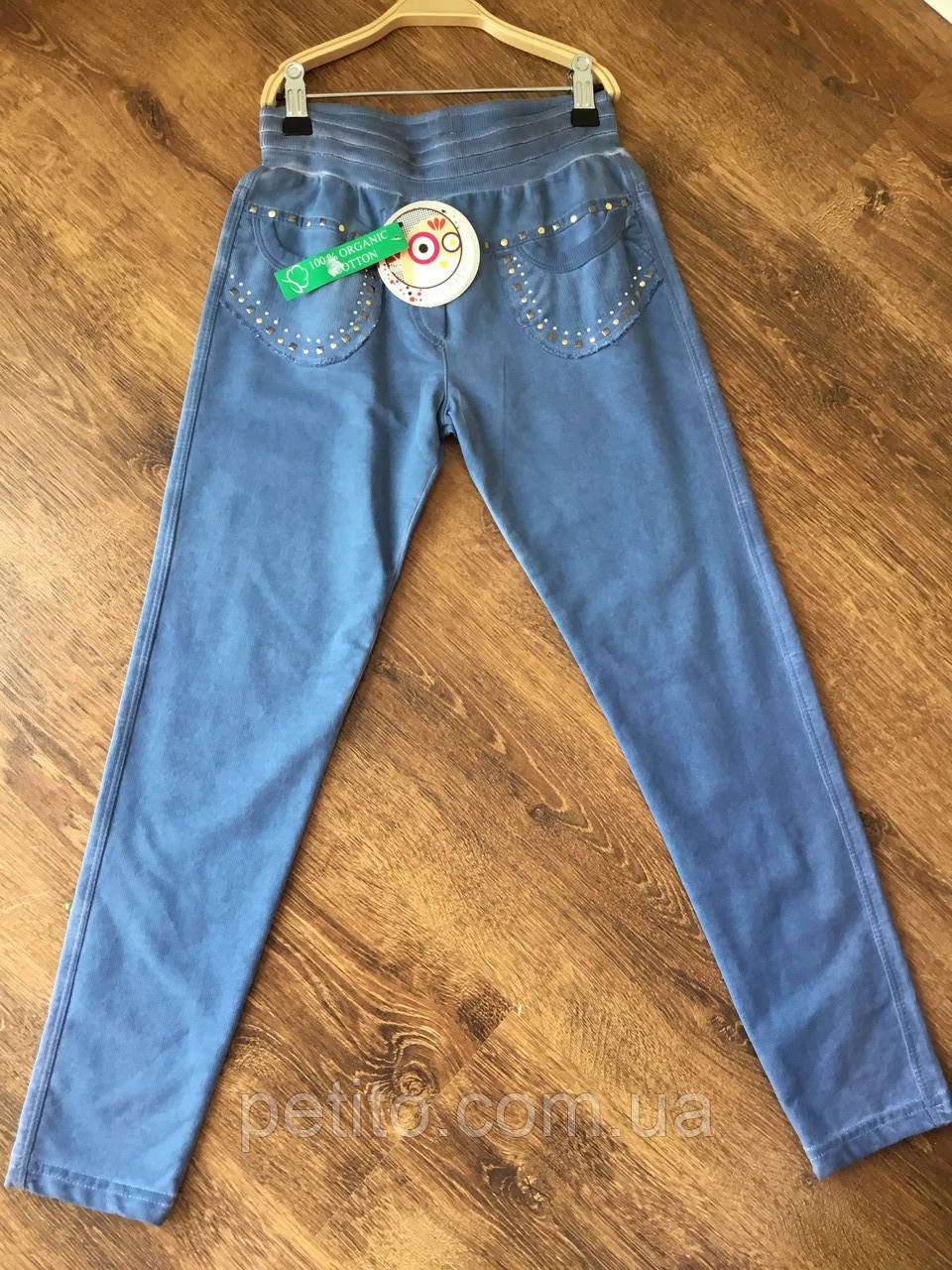 Блакитні штани для дівчинки, фото 1