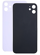 Задня кришка для iPhone 11 , чорний, оригінал , в комплекті скло камери