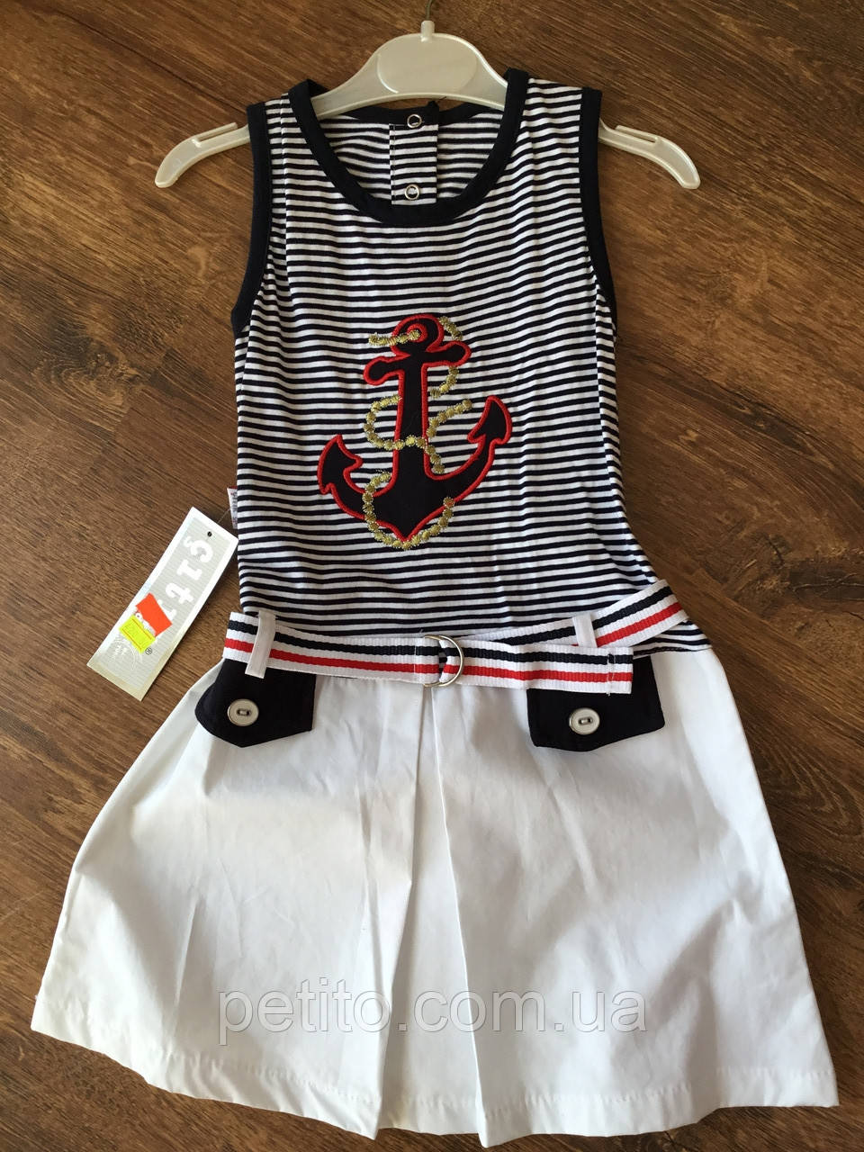 Плаття для дівчинки в морському стилі на літо, фото 1
