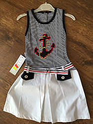 Плаття для дівчинки в морському стилі на літо