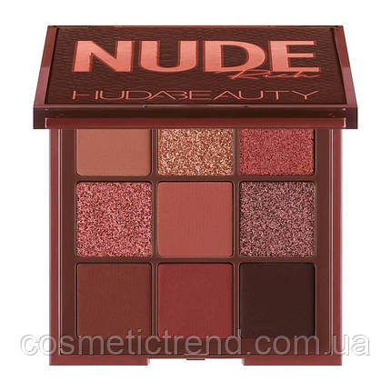 Huda Beauty Obsessions Rich Nude Eyeshadow Palette Палетка тіней (9 кольорів) уцінка!, фото 2
