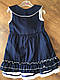 Літнє плаття для дівчинки в синьому кольорі, фото 2
