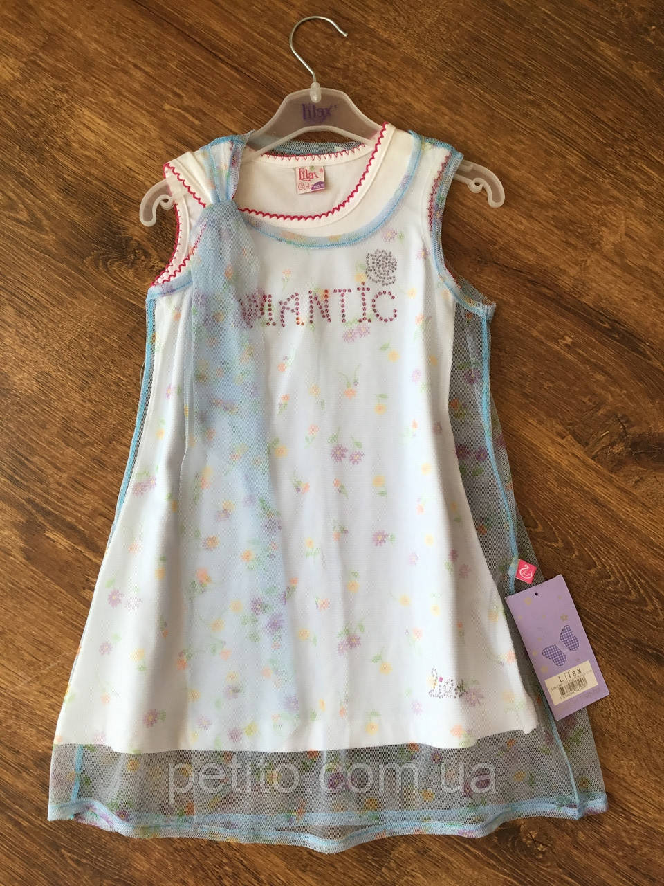 Легке плаття для дівчинки з окремою нижньою маєчкою, фото 1