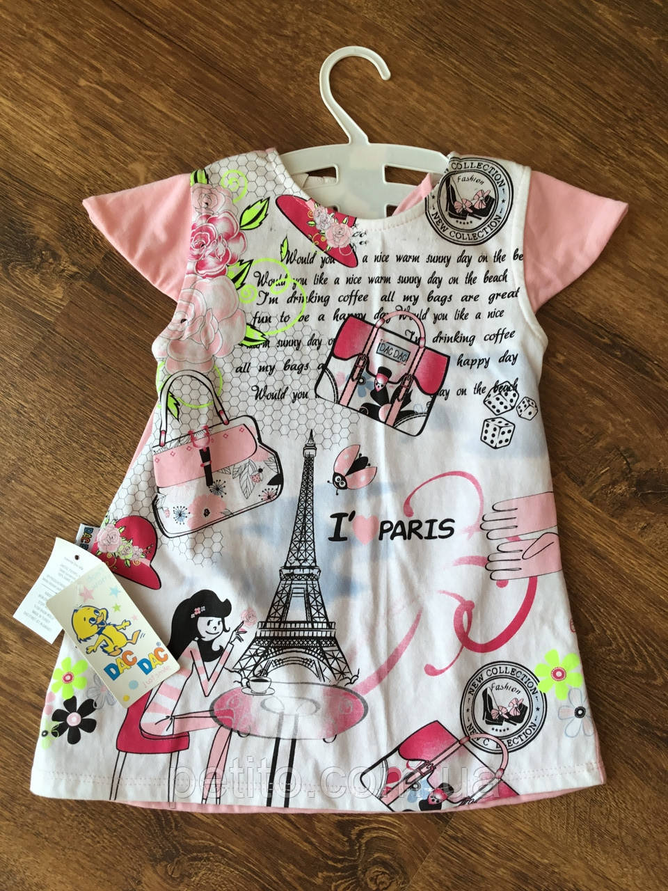 Сукня для дівчинки з яскравим принтом, фото 1