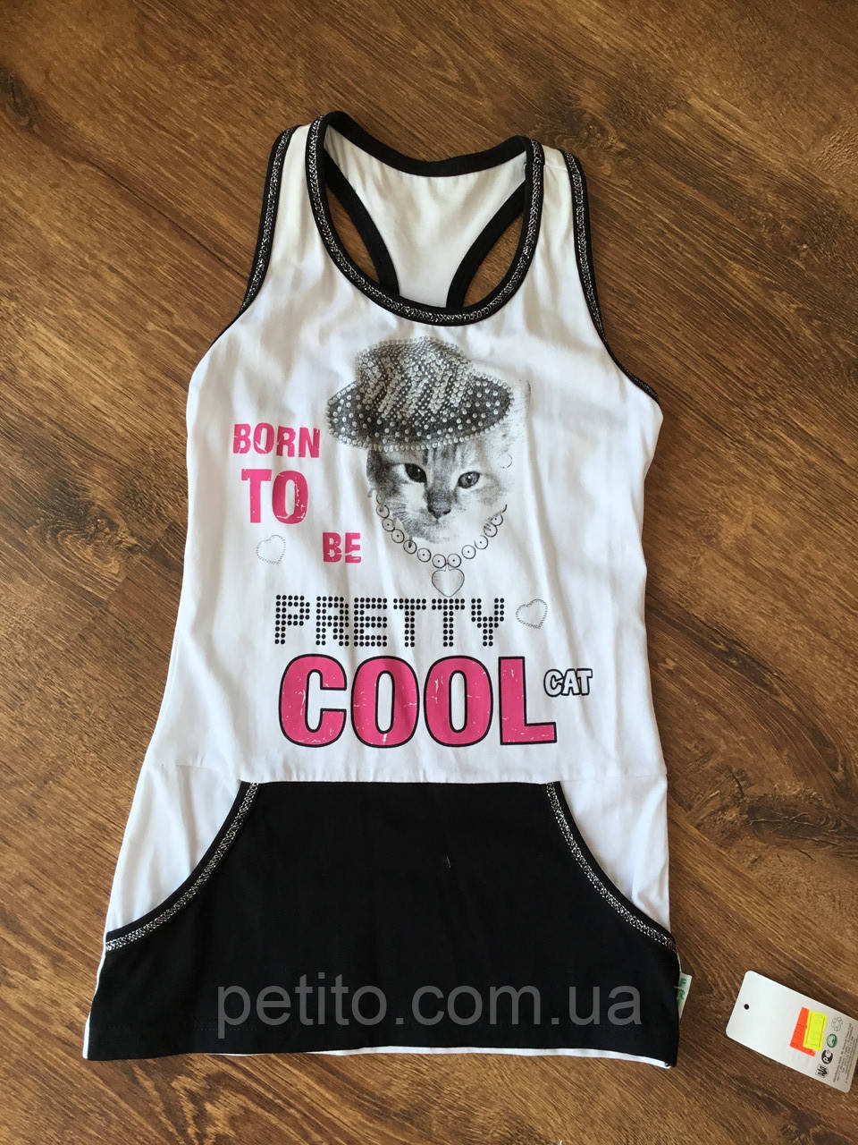 Стильне плаття-туніка для дівчинки на кожен день, фото 1