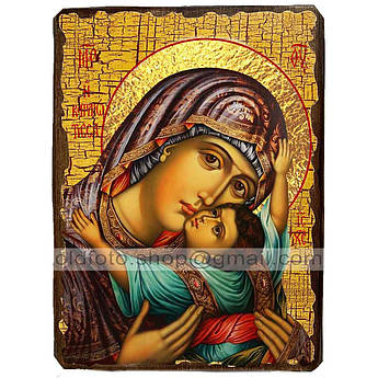 Кардіотісса (Серцева) Ікона Пресвятої Богородиці ,ікона на дереві 130х170 мм