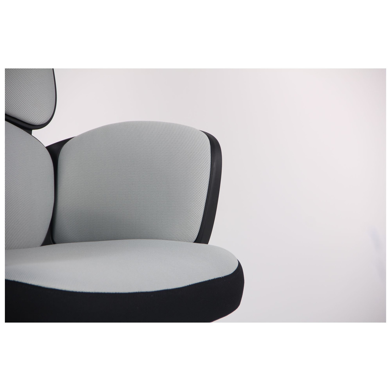 Кресло офисное для руководителя и сотрудников Starship White светло-серое с подлокотниками, на роликах TM AMF - фото 5 - id-p1140750000
