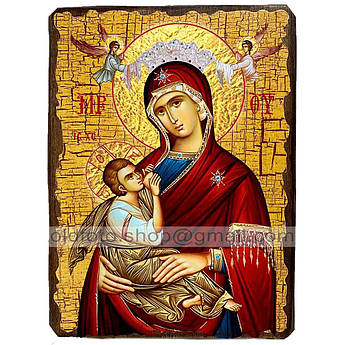 Годувальниця Ікона Пресвятої Богородиці ,ікона на дереві 130х170 мм