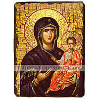 Одигитрия (Смоленская) Икона Пресвятой Богородицы ,икона на дереве 130х170 мм