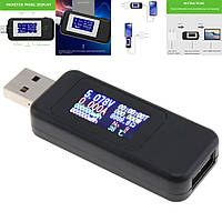 USB Вольтметр/амперметр тестер 10в1 зарядных устройств с цветным ЖК