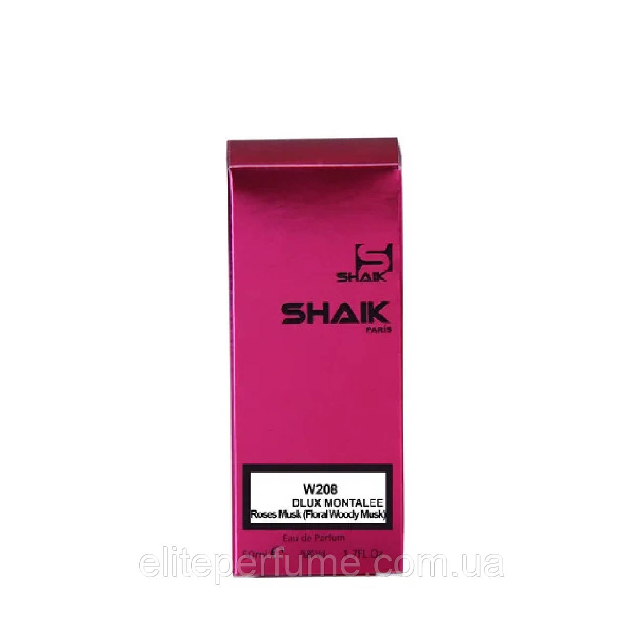 W 208 парфумів для жінок ТМ Shaik аналог аромату Montale Roses Musk 50 ml