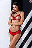 Комплект білизни CHERRY SET OpenBra red L/XL - Passion Exclusive: відкритий ліф, трусики-спідничка 777Shop.com.ua, фото 3