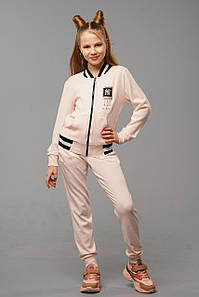 Дитячий спортивний ангоровий костюм для дівчинки дитячий Турецька Jennifer Пудра Турція на весну осінь літо