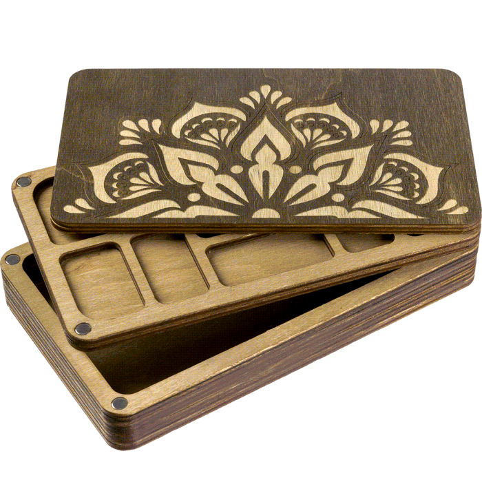 Органайзер для бісеру багатоярусний із кришкою Мандала FLZB-074