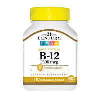 Витамины и минералы 21st Century Vitamin B12 2500 mcg, 110 таблеток