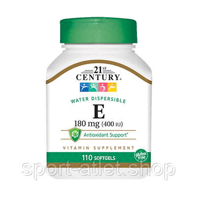 Вітаміни та мінерали 21st Century Vitamin E 400 IU, 110 капсул, фото 1