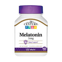 Натуральная добавка 21st Century Melatonin 5 mg, 120 таблеток