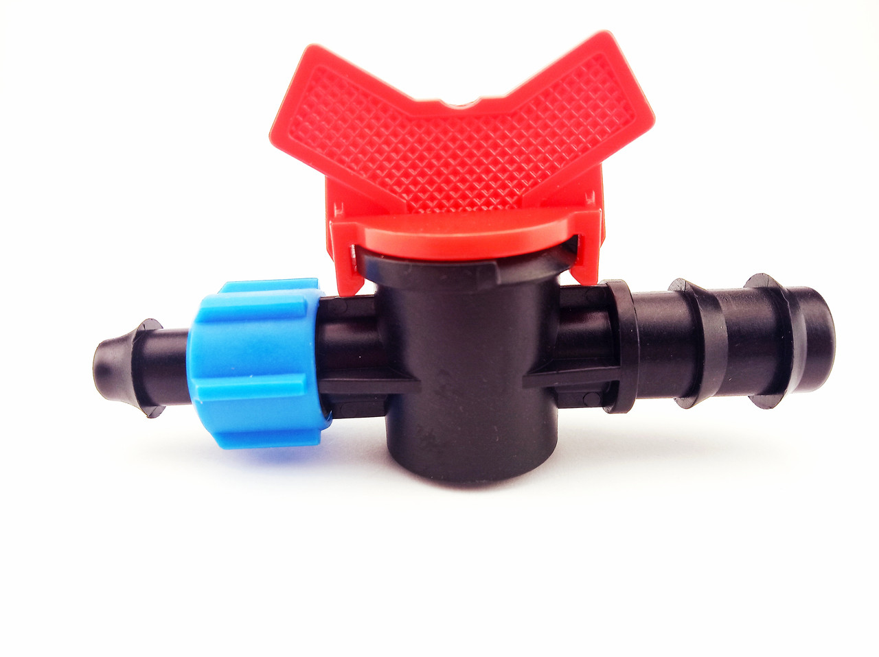 Кран стартовий із підтискачем для крапельної трубки d 16 мм, фото 1