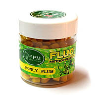 Soft Method Pellet Fluo FPM Baits® 8 mm 50 g в банке Honey -Plum Мед -Слива