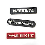 Гумові прапорці гуртом, ПВХ і силіконова фурнітура для курток, сумок, взуття., фото 5