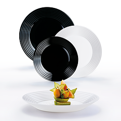 Harena Black&White Сервіз столовий -18 пр Luminarc N1518