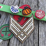 Гумові прапорці гуртом, ПВХ і силіконова фурнітура для курток, сумок, взуття., фото 4