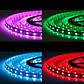 Кольорова світлодіодна LED стрічка 3528 з вологозахистом + контролер + адаптер + пульт RGB 5 м повний комплект, фото 3