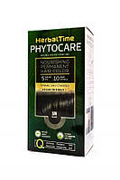 1N Черный Стойкая питательная краска для волос Herbal Time PHYTOCARE