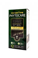 4N Темно-коричневий Стійка фарба для живлення волосся Herbal Time PHYTOCARE