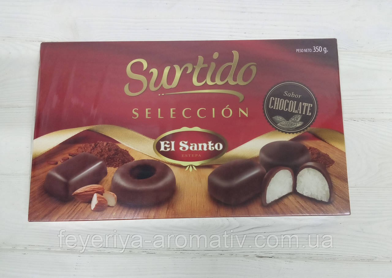 Мигдальне печиво в шоколаді El Santo Surtido seleccion 350г (Іспанія)