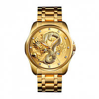 Skmei 9193 золотистые мужские классические часы