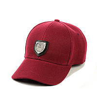 Бейсболка з модним патчем Бордовий