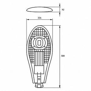 Світильник світлодіодний консольний EUROLAMP COB 50W, фото 2