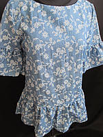 Коттоновые блузы с цветочным принтом