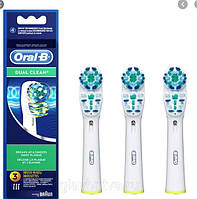 Насадки Oral-B Dual Clean EB417 (3 шт.) для электрической зубной щетки