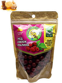 Натуральні медові цукерки драже Цілюща бджілка з малиною