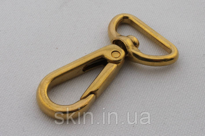 Латунний карабін для сумки, ширина - 20 мм, артикул СК 5628, фото 2