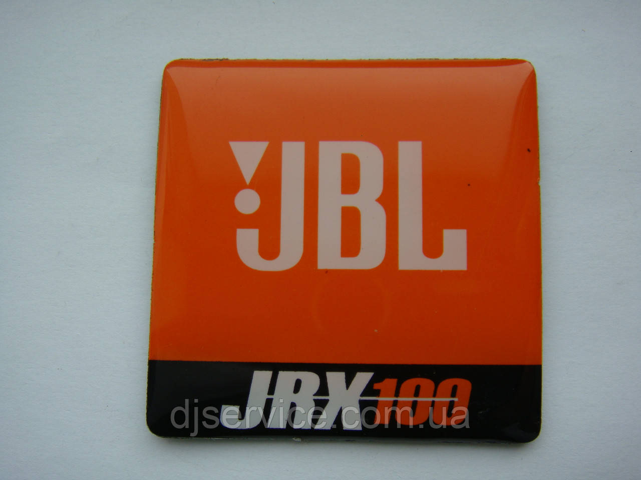 Значок, наклейка, логотип (пластик) 50x50mm на сітку колонки JBL JRX100, фото 1