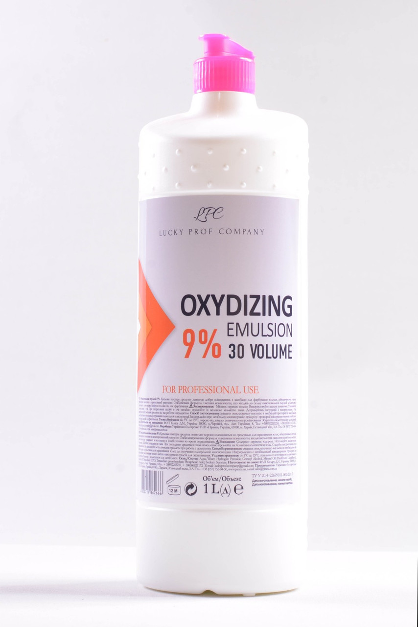 Окислительная эмульсия LPC, 1л, окислитель, oxidizing emulsion lucky prof company, окислитель 9% - фото 2 - id-p1096002117