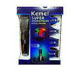Машинка для стрижки волосся тример 8 в 1 Kemei KM-640 Super, фото 10