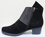 Замшеві жіночі демісезонні черевики великого розміру весна від виробника модель ВБ12, фото 3