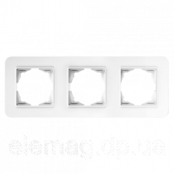 Потрійна рамка Gunsan RADIUS біла 01 37 12 00 000 143