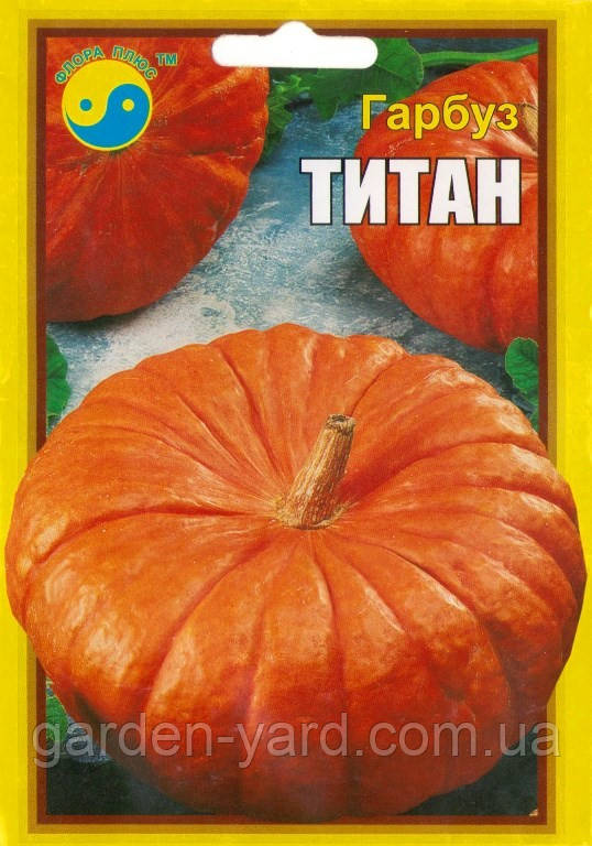 Насіння гарбуза Титан 15 г Флора плюс