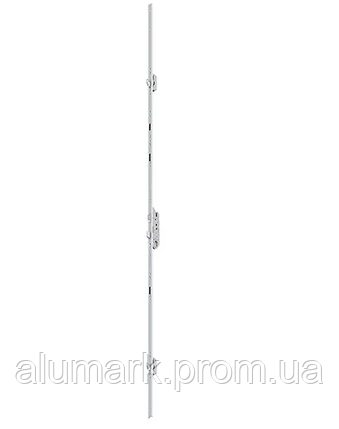 Замок многозапорный FUHR Compact, 2 дополнительных крюка, №855GL от ключа, U24х6/35/92/8, оцинковка, фото 2